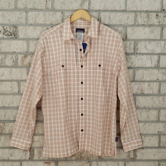 Patagonia Other - NWT Patagonia Pink Plaid Button Down UPF 15 Shirt